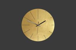 Pure Brass Dots Wall Clock - Multiple Sizes - thumbnail 1