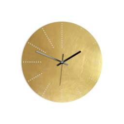 Pure Brass Dots Wall Clock - Multiple Sizes - thumbnail 2