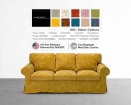 Ektorp 3 Seat Sofa Cover, Custom Slipcover, Replacement Slipcover