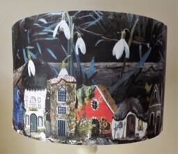 Fairy House Lampshade, Shabby Chic , Shaker Style, Rustic House, Free Gift - thumbnail 1