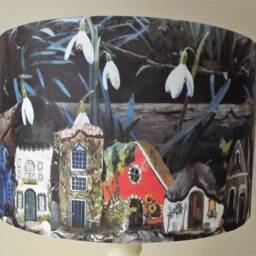 Fairy House Lampshade, Shabby Chic , Shaker Style, Rustic House, Free Gift - thumbnail 3