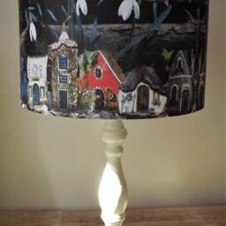 Fairy House Lampshade, Shabby Chic , Shaker Style, Rustic House, Free Gift - thumbnail 2