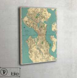 Old Map - Rand Mcnally Wall Decor Seattle - 1924, 105 - thumbnail 1