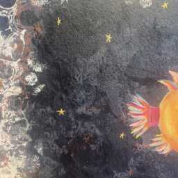 Custom Painted Canvas Rugs Fish - thumbnail 3