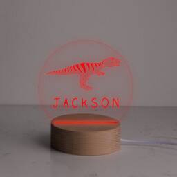 Personalised Dinosaur Stegosaurus Lamp/Night Light For Children Gifts Girls Or Boys - thumbnail 2