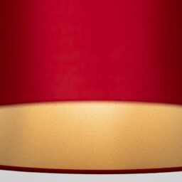 Chilli Red Satin Silk Gold Lining Lampshade - thumbnail 4