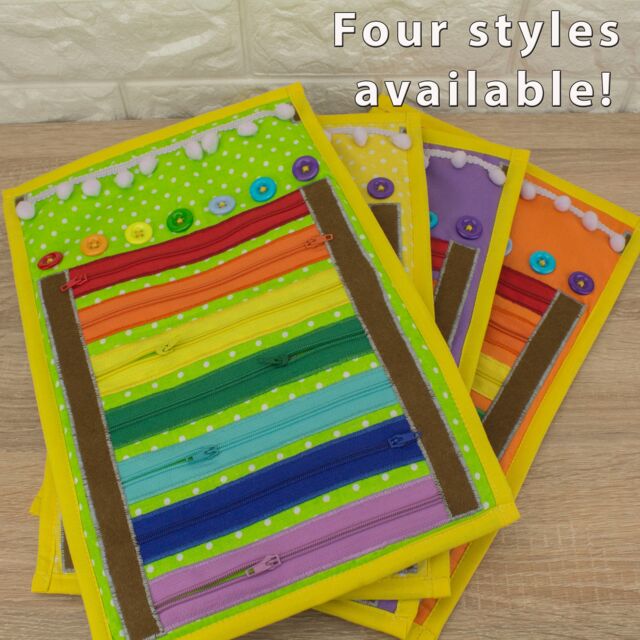 Zipper Fidget Blanket Sensory Button Toy - image 1