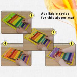 Zipper Fidget Blanket Sensory Button Toy - thumbnail 2