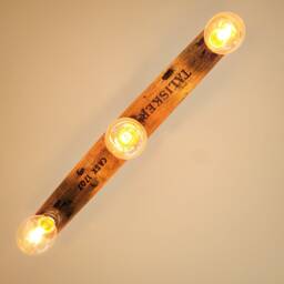 Authentic Whisky Barrel Pendant Light - Rustic Talisker Chandelier Fixture For Kitchen, Farmhouse Decor - thumbnail 3