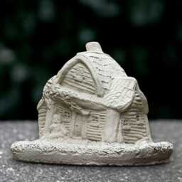 Garden Fairy House Sculpture Outdoor Statue Concrete Home Decoration Stone Ornament Front Door Figurine House Lover Gift - thumbnail 2