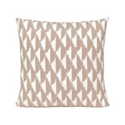 Kufri Tribal in Dune Designer Pillow Cover, Life Textiles Cushion Covers, Trendy Farmhouse Pillow, Modern Boho Boutique Pillowcase - thumbnail 1