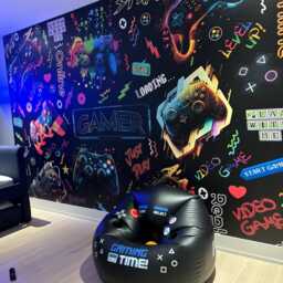 Gaming Room Wallpaper Mural, Peel & Stick Wall Decal, Kids Decor. Removeable - thumbnail 2