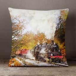 Nymr Beck Hole Train 40cm Soft Knit Scatter Cushion Sofa Bedroom Office