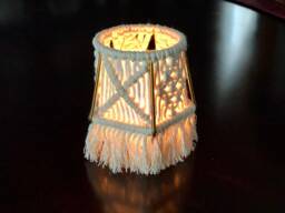 Handmade Macrame Tea Light Holder Boho Brass Candle