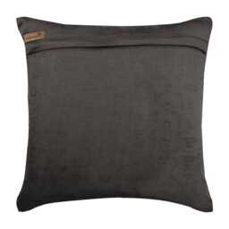 "Velvet Charcoal Gray Cushions 16""x16" - thumbnail 3