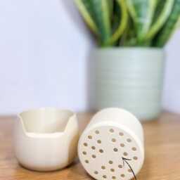 Happy Face Yoga Planter Lover Plant Pot, Zen Home Decor - Fun Modern - thumbnail 3