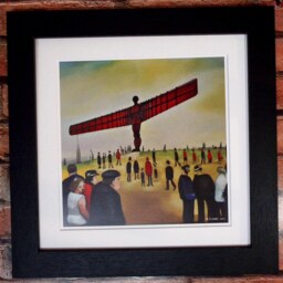 Angel Of The North Gicl??e Art Print Square. Image in The Style Ls Lowry. Available Framed Or Unframed - thumbnail 3