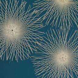 Woven Bamboo Wall Decor Set - Large Rattan Sunburst Design - thumbnail 3