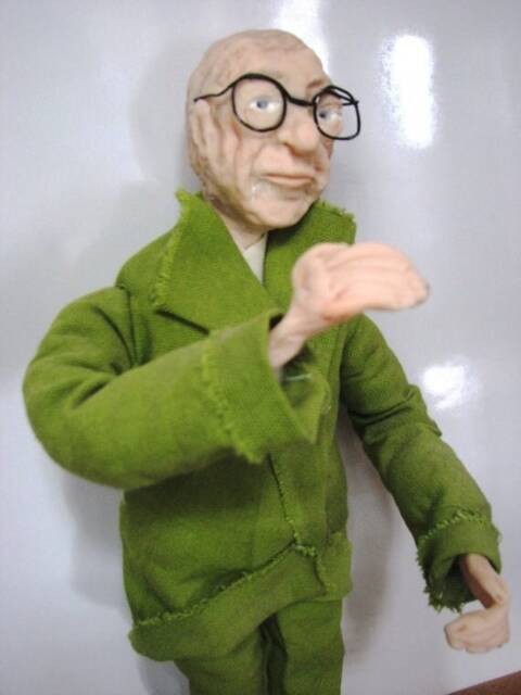 Woody Allen. Fimo & Textile Doll. Ooak Doll For Home Office Decor. Movie. Comedy. Star - image 1
