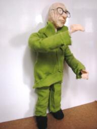 Woody Allen. Fimo & Textile Doll. Ooak Doll For Home Office Decor. Movie. Comedy. Star - thumbnail 3