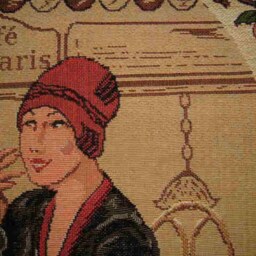 Cafe De Paris Brasserie Fashion Lady Tapestry Cushion Sham - thumbnail 2