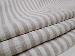 Linen/Natural Stripe Roman Blind Fabric Sample - thumbnail 1