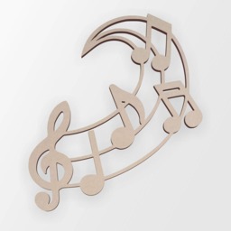 Unfinished Wooden Music Note Wall Decor - Diy Craft Shape - thumbnail 3