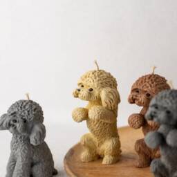 Poodle Candle, Dog Puppy Gift For Lover, Pet Dogs, Animal Owner - thumbnail 2