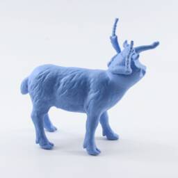 Matt Blue Goat Insect Hybrid Sculpture - thumbnail 2