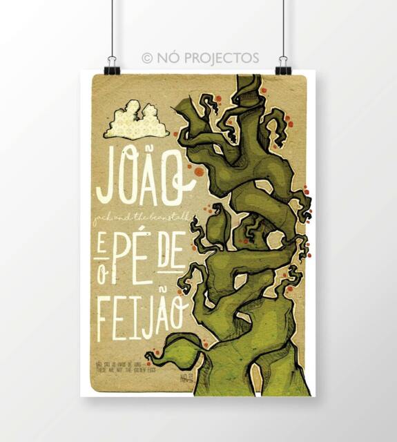 Original Storytales Jack & The Beanstalk Wall Art Printing Poster Illustration Print Drawings Graphic Design Work Home Decor - image 1
