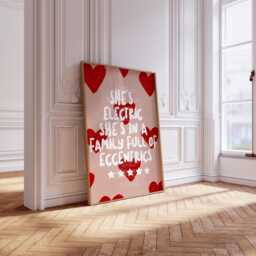 She's Electric Oasis Print, Oasis, Wonderwall Print, Song Lyrics, Definitely Maybe - thumbnail 1