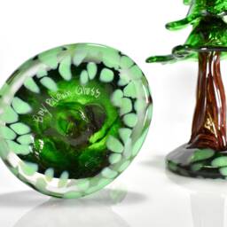 Hand Sculpted Glass Redwood Tree Coastal Forest Sculpture - thumbnail 4