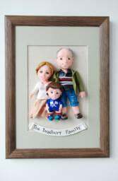 15Th Anniversary Gift Custom Family Sculpture - thumbnail 1