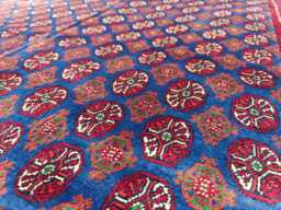 Handmade Mawrai Gul Afghan Rug Vintage Geometric Wool Rug - 6.11x4.10 Ft - thumbnail 1