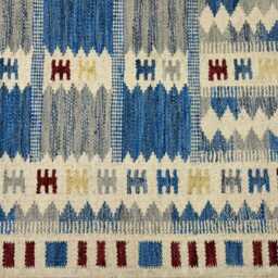 Handmade Swedish Kilim Rug Custom Scandinavian Wool Rug - thumbnail 2