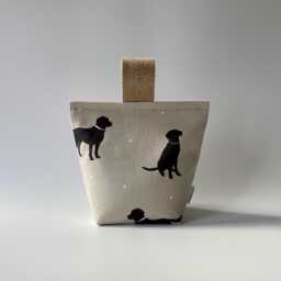 Dog Door Stop - Filled - Black Lab Doorstop Ready Filled Fabric Doorstopper - thumbnail 1