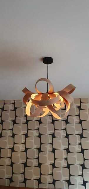 Handmade Wooden Ceiling Light, Pendant Lampshade, Light Shade, Personalised Lights, Lamp - image 1