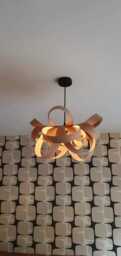 Handmade Wooden Ceiling Light, Pendant Lampshade, Light Shade, Personalised Lights, Lamp - thumbnail 1