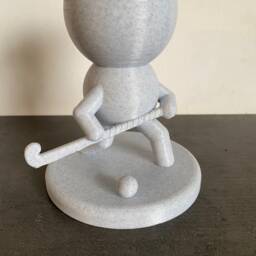 "Hockey Player Succulent Planter Airplant Holder Gift ""Wee Jimmy Cassie Player" - thumbnail 3