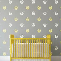 Pattern Vinyl Art Tulip Wall Decals For Baby Nursery Walls Stickers Stylish Bedrooms Stick On - Sd 067 - thumbnail 2