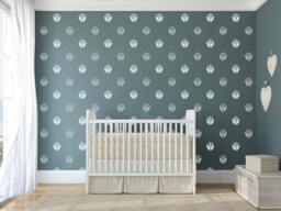 Pattern Vinyl Art Tulip Wall Decals For Baby Nursery Walls Stickers Stylish Bedrooms Stick On - Sd 067 - thumbnail 1