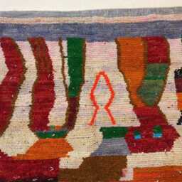 Handmade Orange Moroccan Rug Berber Wool Area Rug - thumbnail 4