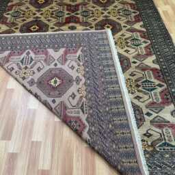 8x10 Beige Color Bokhara Rug - 2.50x3.00 Kids Room Luxury Area Turkish Fine Quality Afghan - thumbnail 4