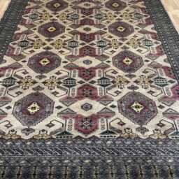8x10 Beige Color Bokhara Rug - 2.50x3.00 Kids Room Luxury Area Turkish Fine Quality Afghan - thumbnail 2