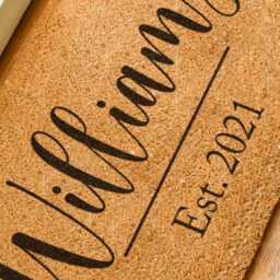 Personalized Doormat - Family Name Door Mat Last Custom Rug Housewarming Gift Closing Realtor - thumbnail 3