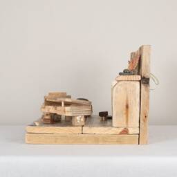 Afternoon Tea & Entertainment, Driftwood Sculpture, Miniature Diorama, Fairy Furniture, Unique Rustic Decoration, Upcycled Art - thumbnail 3