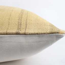 Handwoven Wool Kilim Pillow Cover, 24x24 Boho Home Decor - thumbnail 4