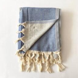 Pineapple Turkish Beach Towel, Hand Loomed Cotton Bath Towel - thumbnail 4