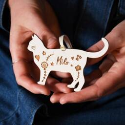 Cat Christmas Decoration Keepsake, Lovers Gift For Women, Her, Custom Tree Ornament, Decor - thumbnail 2