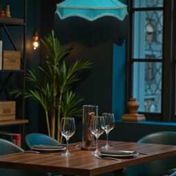 Bespoke Handmade Teal Blue Fabric Pendant Lampshades Ceiling Lights, Chandeliers, Downton Abbey Style, Black Fringe - thumbnail 3